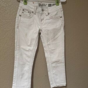 Miss Me, 25, White Capri Jeans